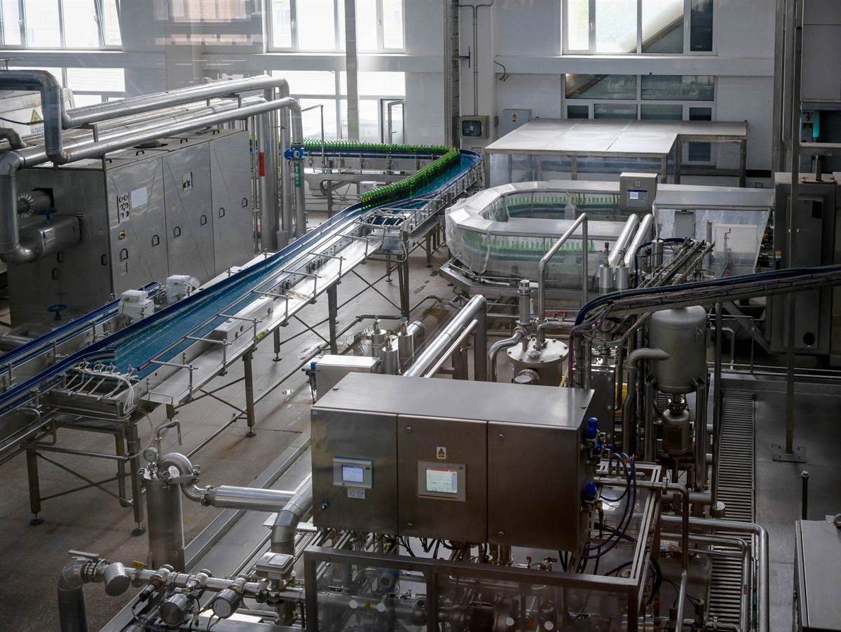 Beverage bottling line — light coconut milk