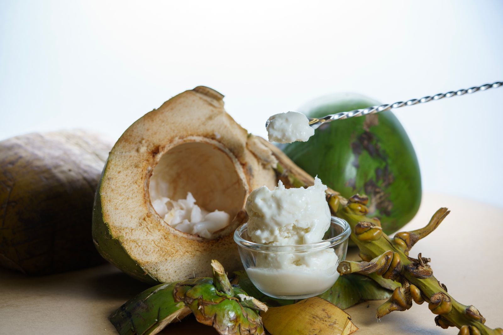 Frozen coconut cream — IQF format